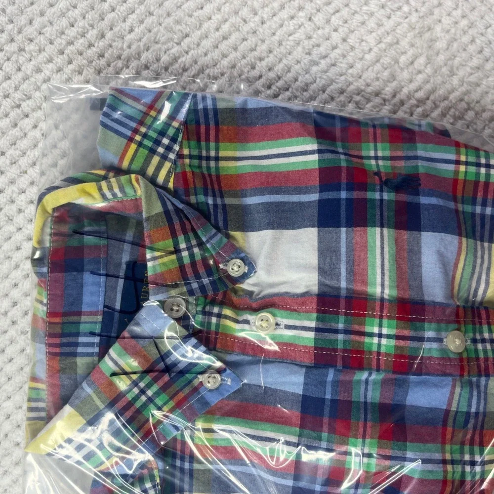 Ralph Lauren Kids Plaid Button Down Shirt Long Sleeve Size‎ 3T